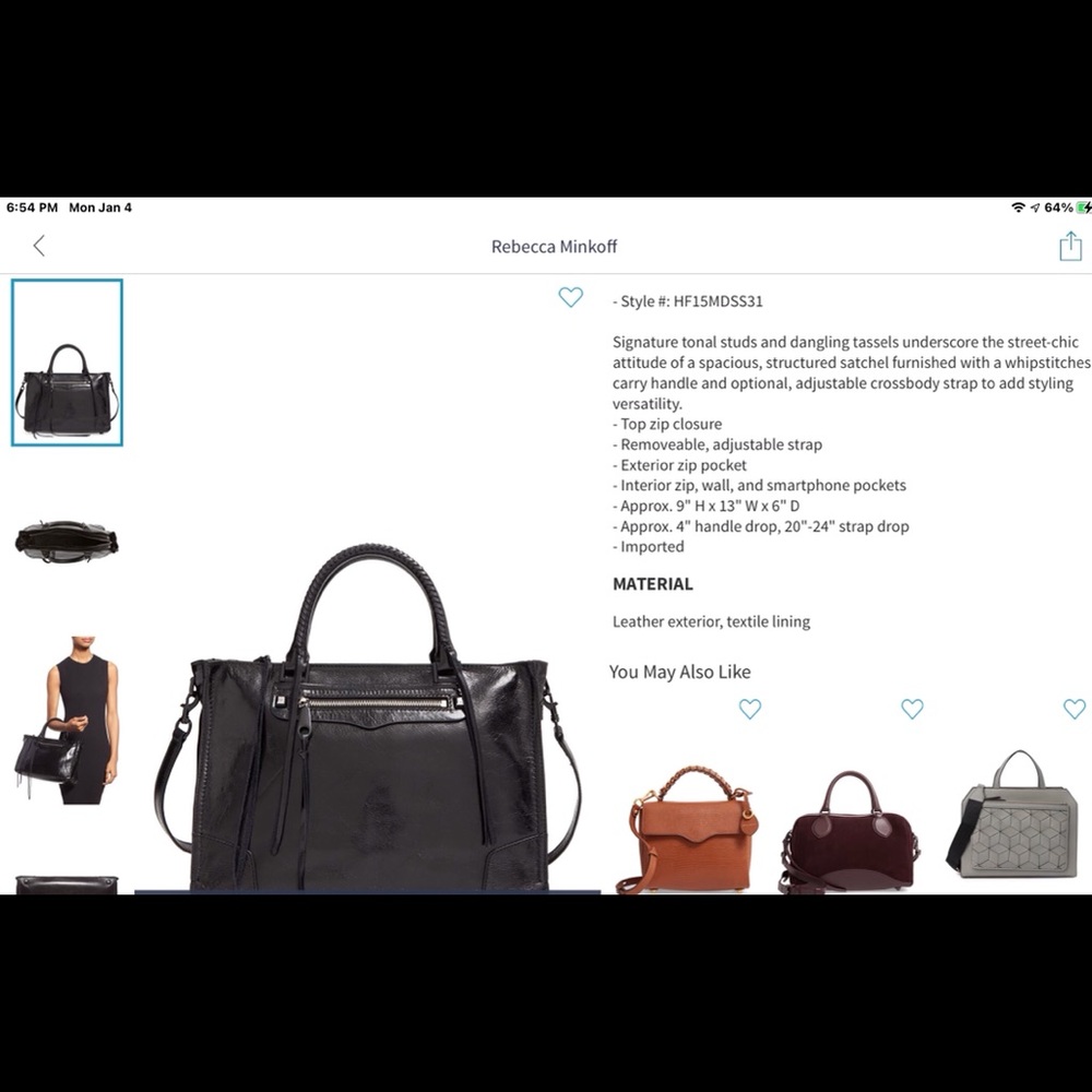 Rebecca Minkoff glazed leather Moto - Picture 4 of 6